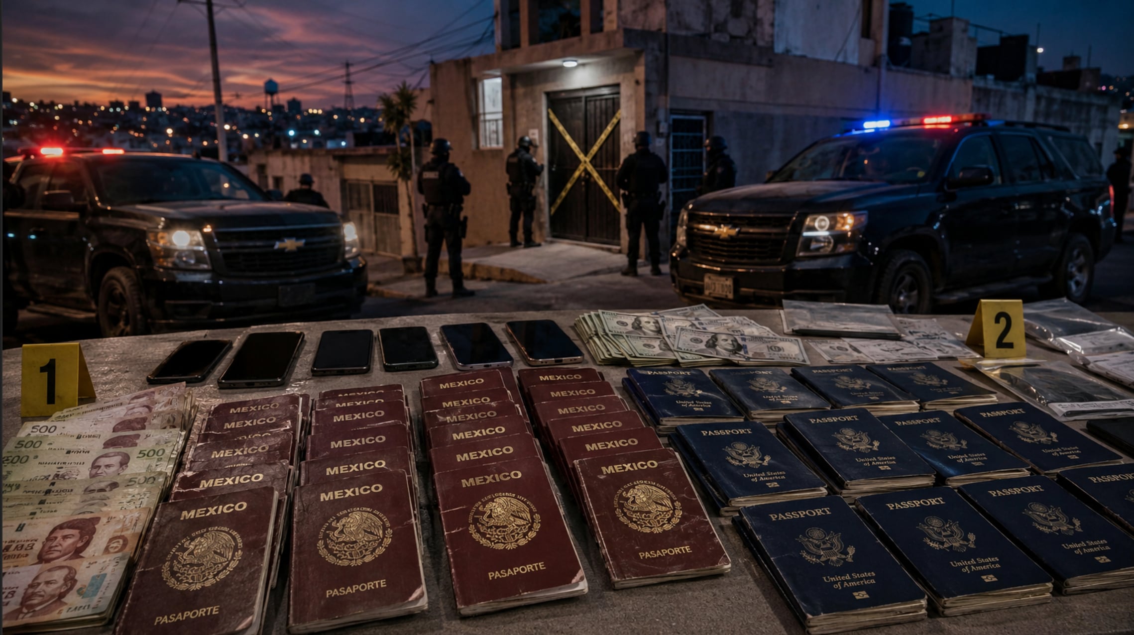 Aseguran 94 pasaportes apócrifos durante operativo federal en Nuevo Laredo