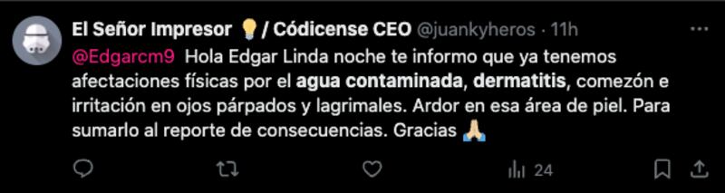 Agua contaminada: Enfermedades y problemas en la piel entre vecinos de Benito Juárez