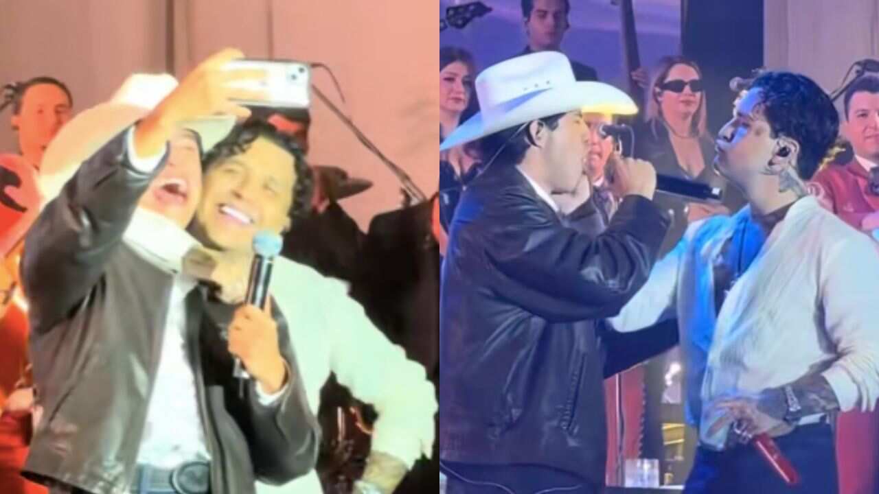 Christian Nodal y Ángel Mata