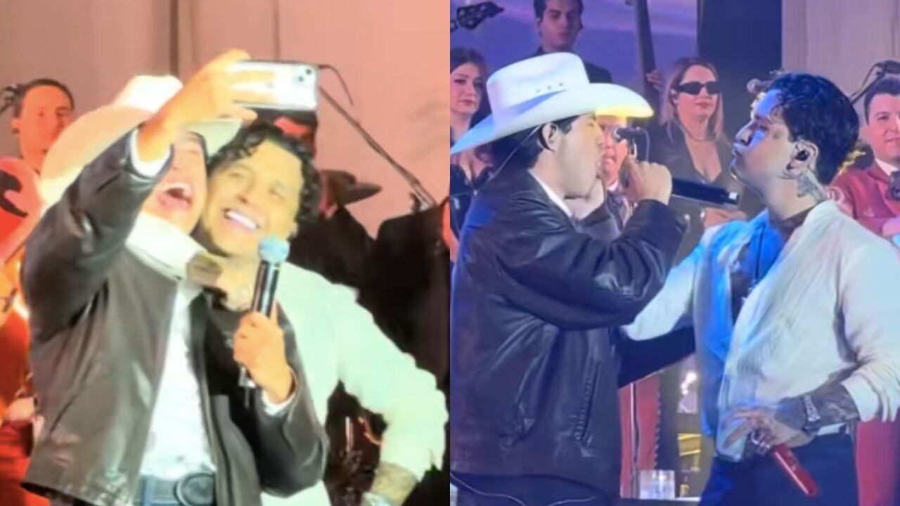 Christian Nodal y Ángel Mata