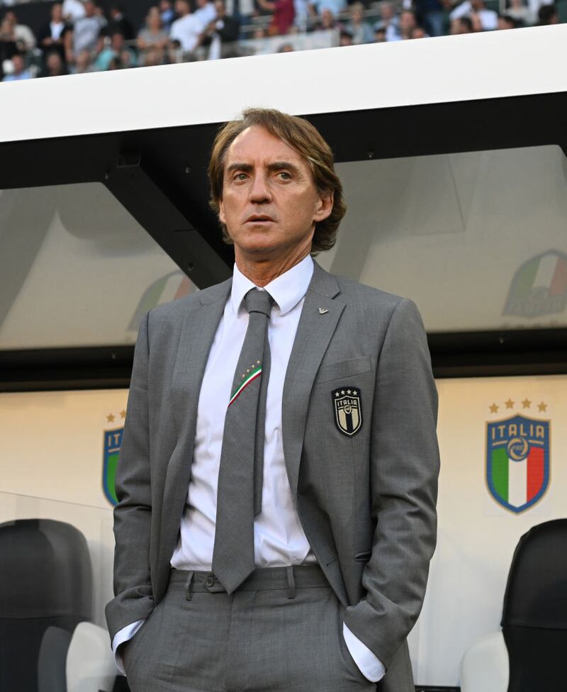 Roberto Mancini actual director técnico de Italia