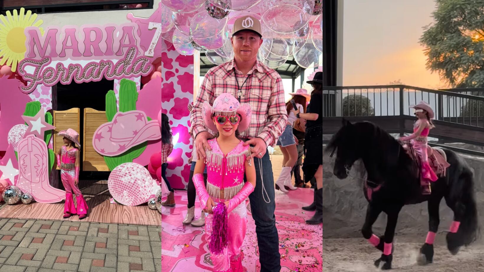 Canelo Álvarez organizó una lujosa fiesta a su hija María Fernanda.