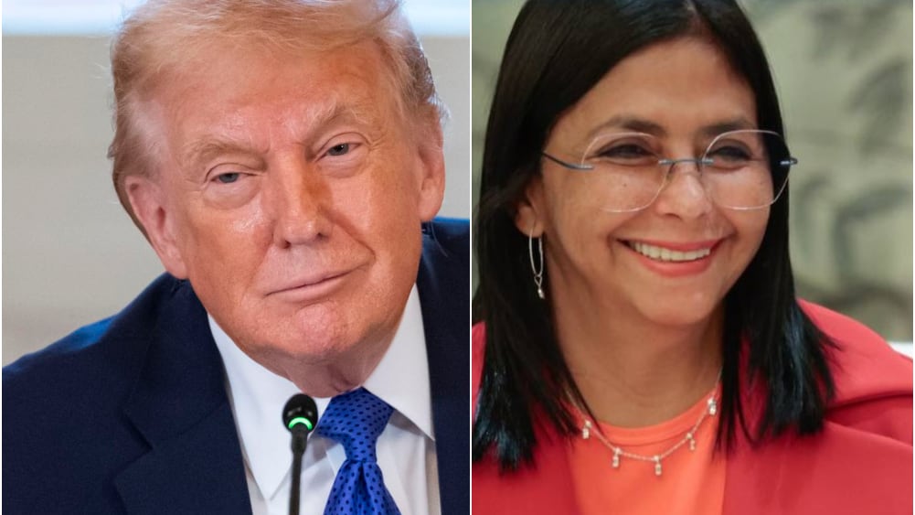 Donald Trump y Delcy Rodríguez tuvieron una cordial conversación telefónica