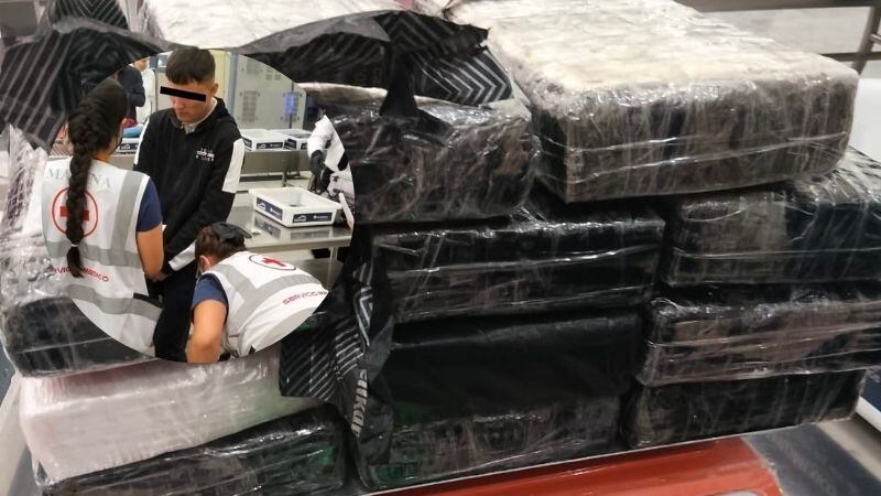 Detienen a pasajero en el AICM con 30 kilos de metanfetamina