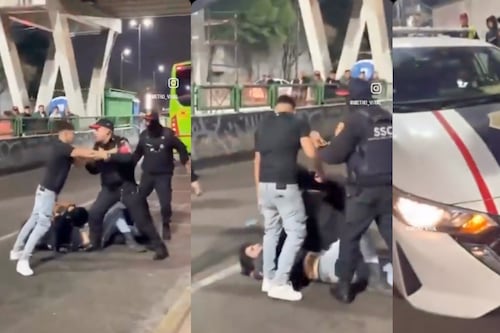 ¡Solo buscaba un baño! Así estalló una riña entre policías y un joven en Metro Universidad