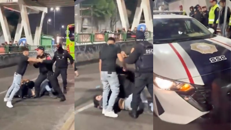 ¡Solo buscaba un baño! Así estalló una riña entre policías y un joven en Metro Universidad