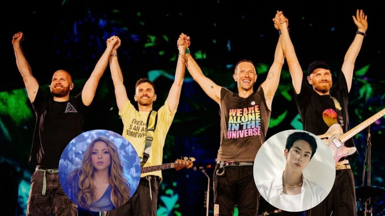 Codplay, Shakira y Jin de BTS