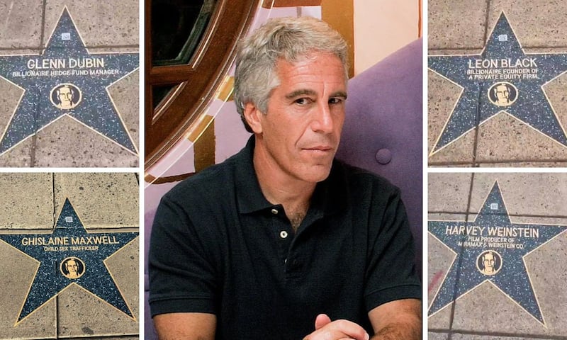 Paseo de la vergüenza Epstein.