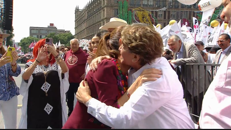 Adán Augusto en el Zócalo