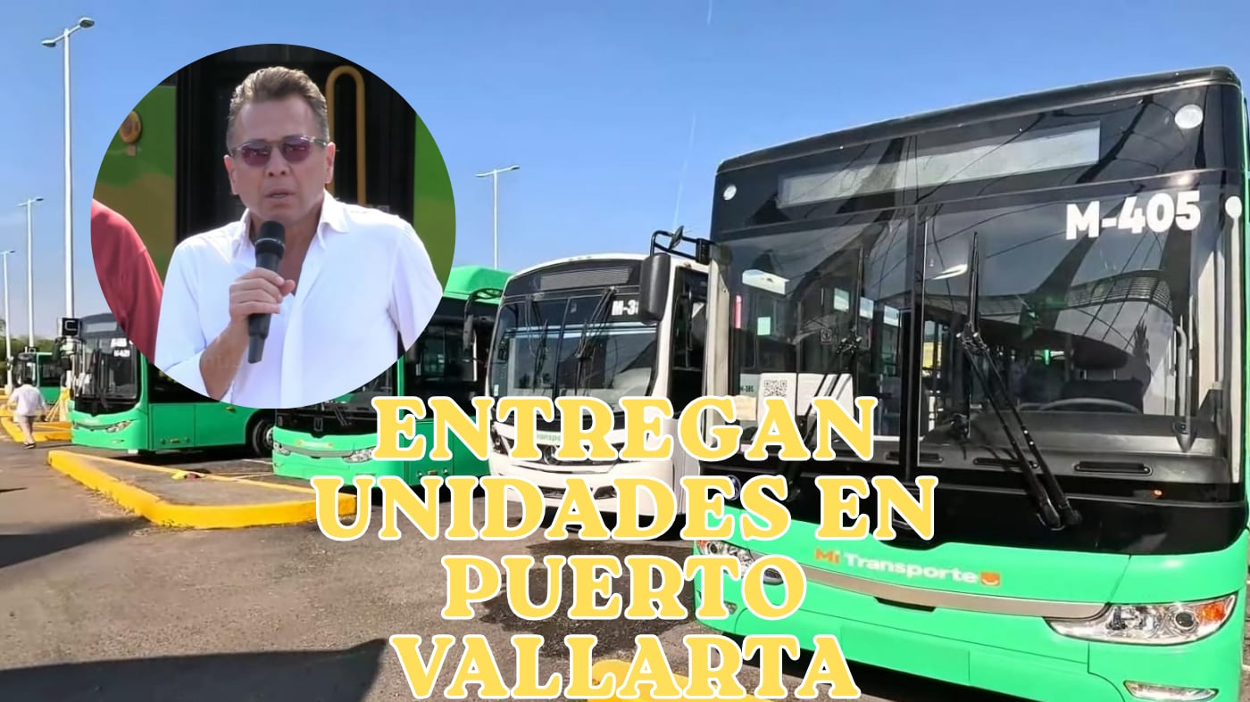 Entrega de nuevas unidades de transporte público en Puerto Vallarta. GOBIERNO DE JALISCO