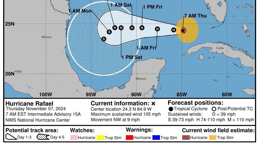 "Rafael" está lejos de NL, pero se le vigila.
