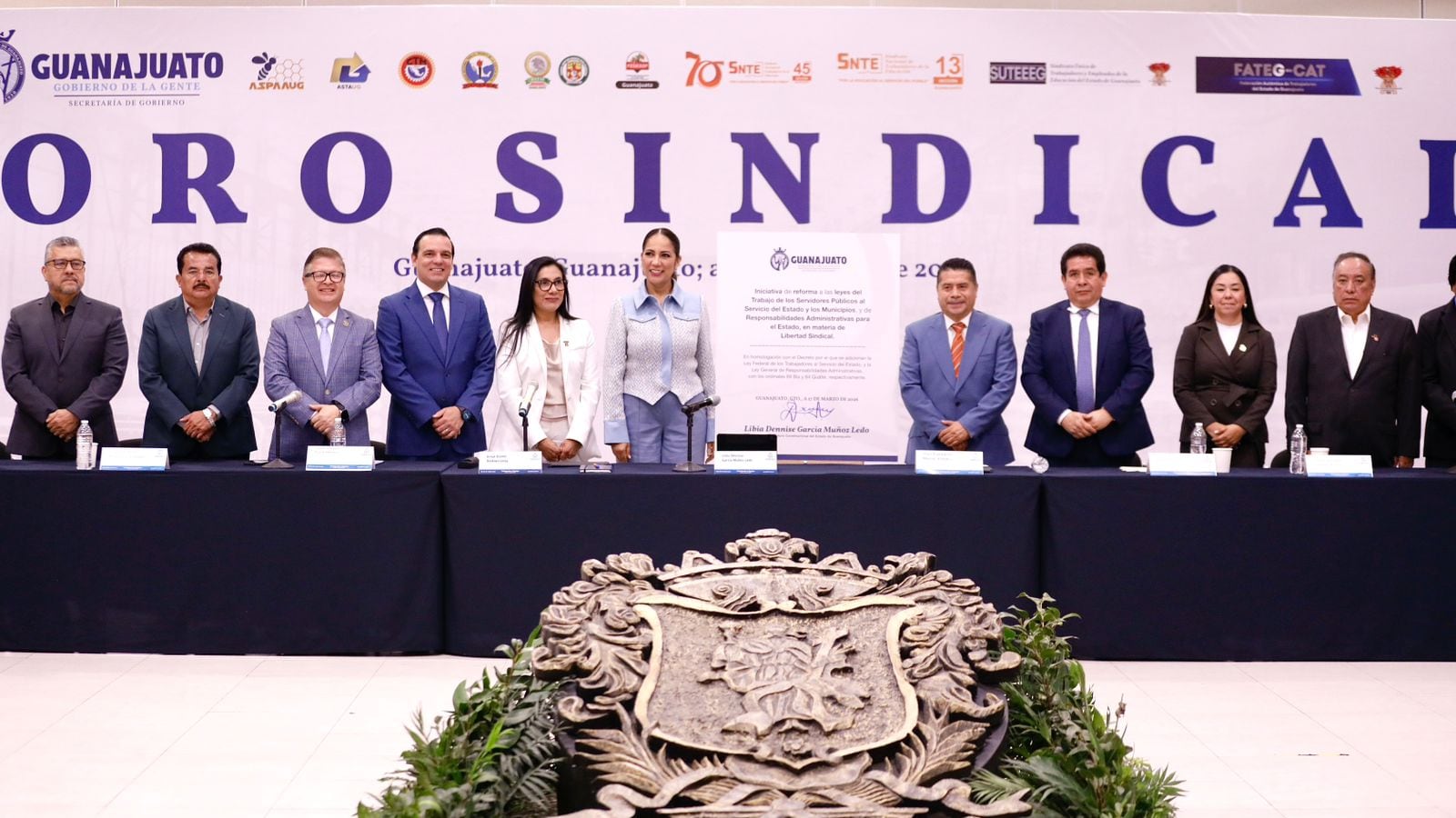 La iniciativa será turnada al Congreso del Estado, donde se discutirá su alcance para consolidar la libertad sindical como un derecho efectivo en Guanajuato.