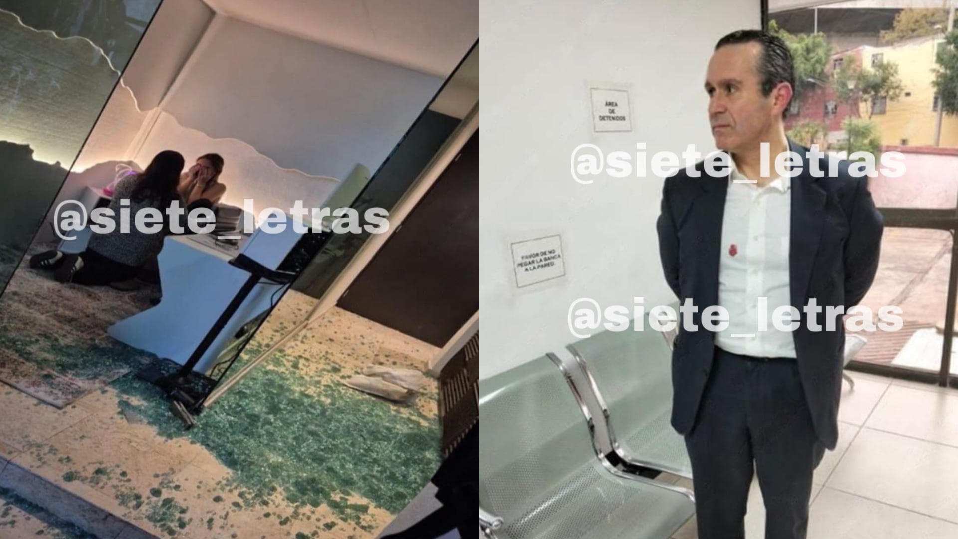 Videos muestran al abogado forcejeando con mujeres y rompiendo puertas en un estudio de grabación en Masarik, Polanco.