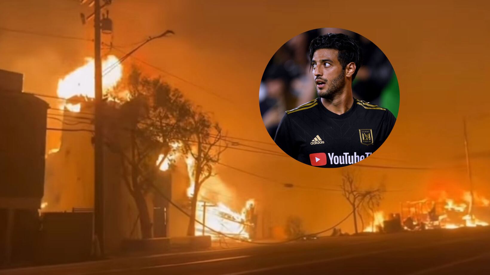 Casa de Carlos Vela en California se incendió.