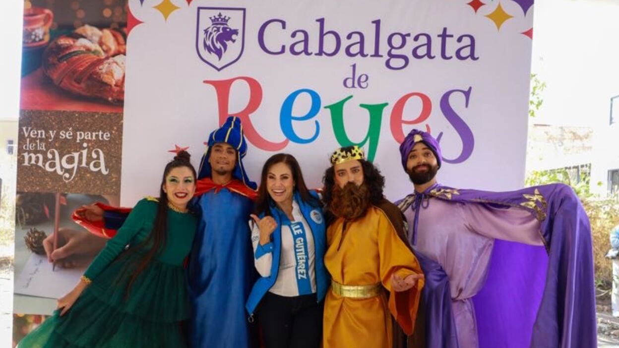 Ale Gutiérrez acompañó a Melchor, Gaspar y Baltazar durante la Caravana de Reyes, que recorrió colonias y comunidades de León con regalos y actividades para la niñez.