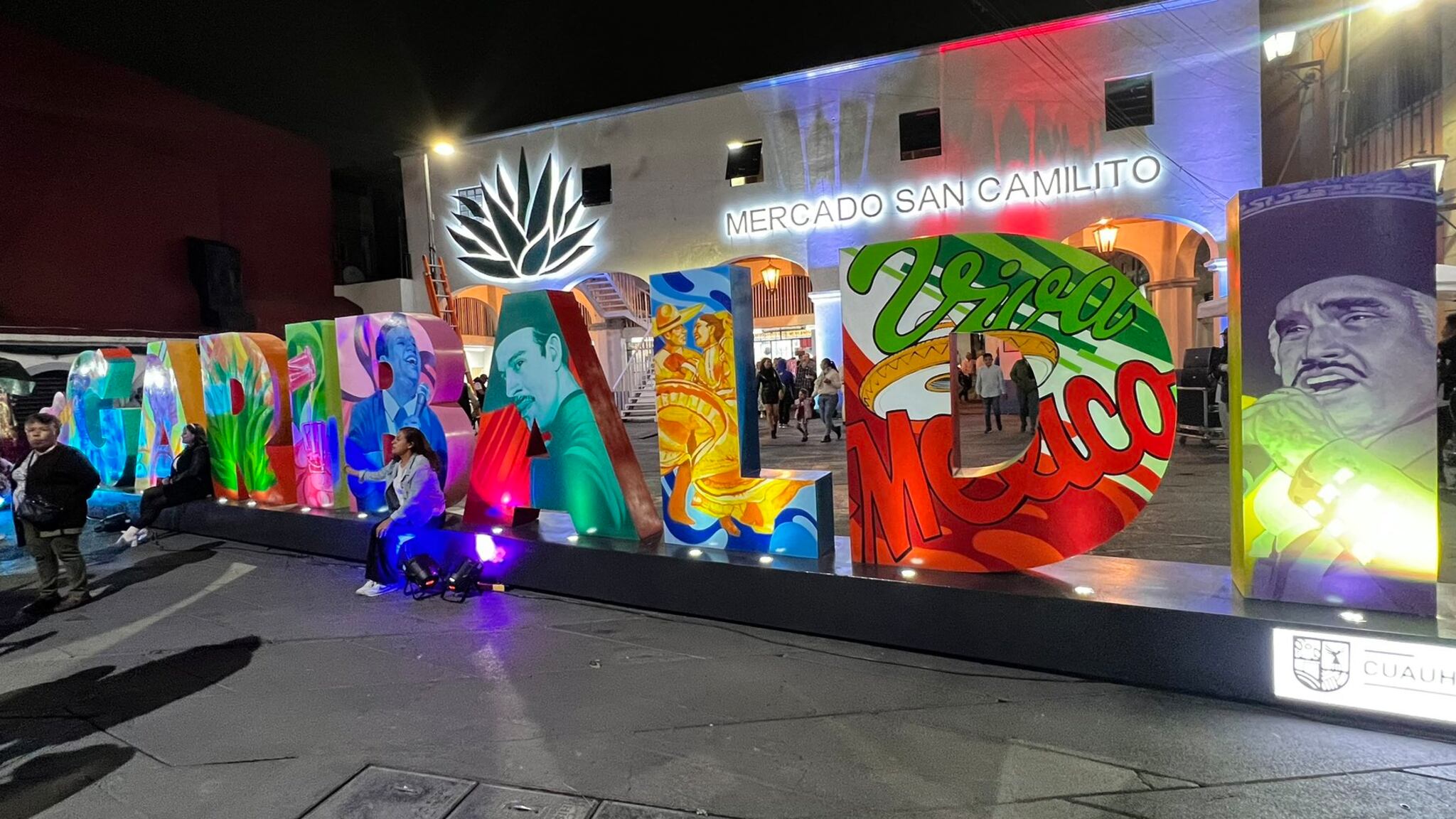 Se inauguró un letrero monumental en Plaza Garibaldi (Especial).