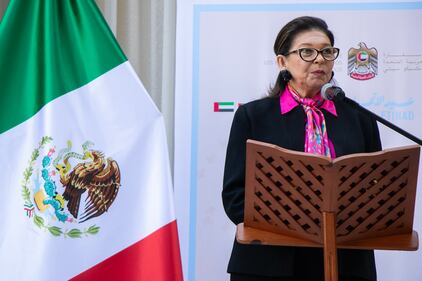 Emiratos Árabes Unidos celebran 53 años de su fundación con una recepción en su embajada de México.