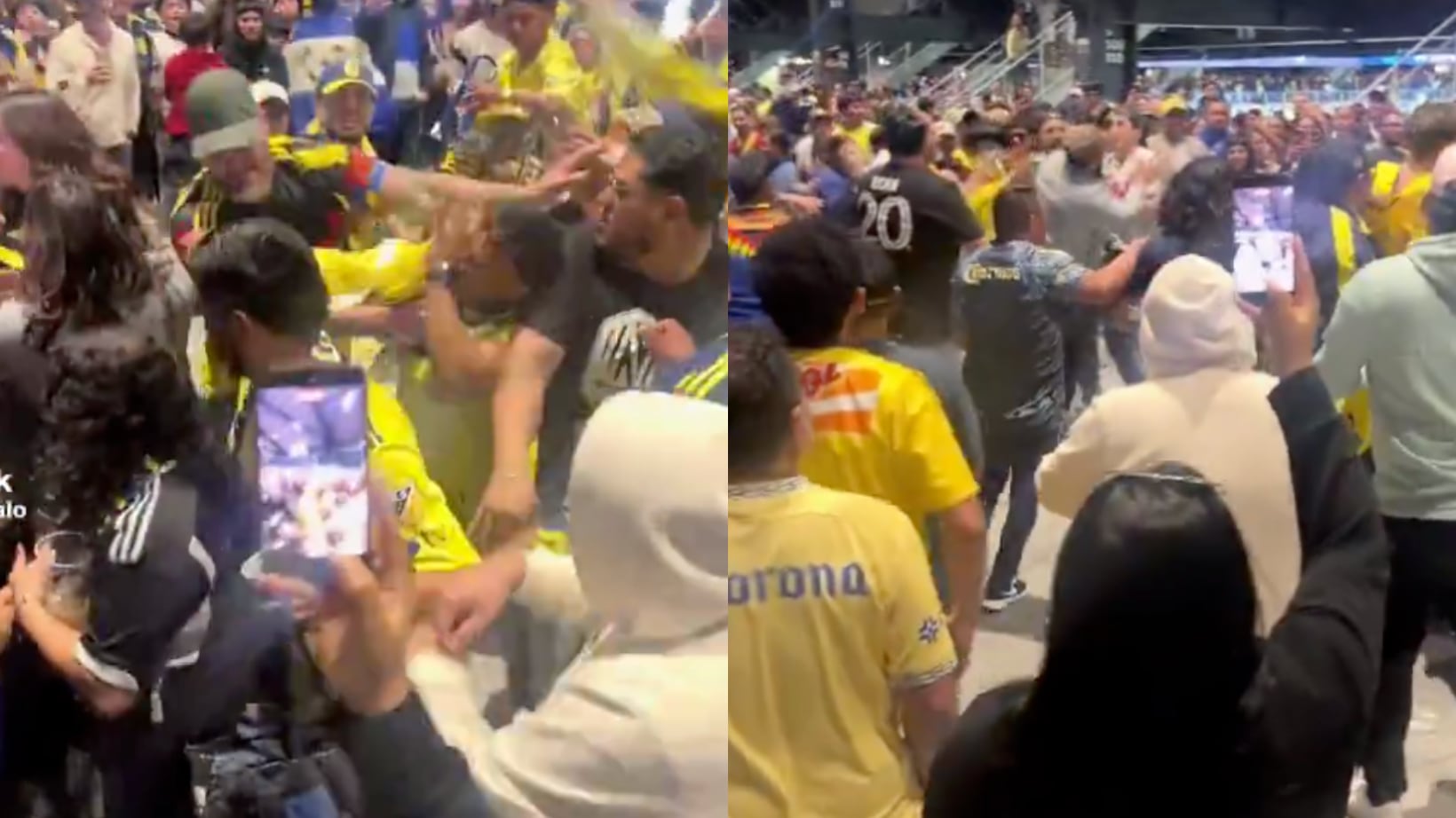 Aficionados de América y Nashville se pelearon.