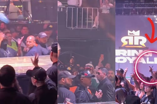 Equipo de Santa Fe Klan saca navaja durante encuentro con C-Kan en Ring Royale