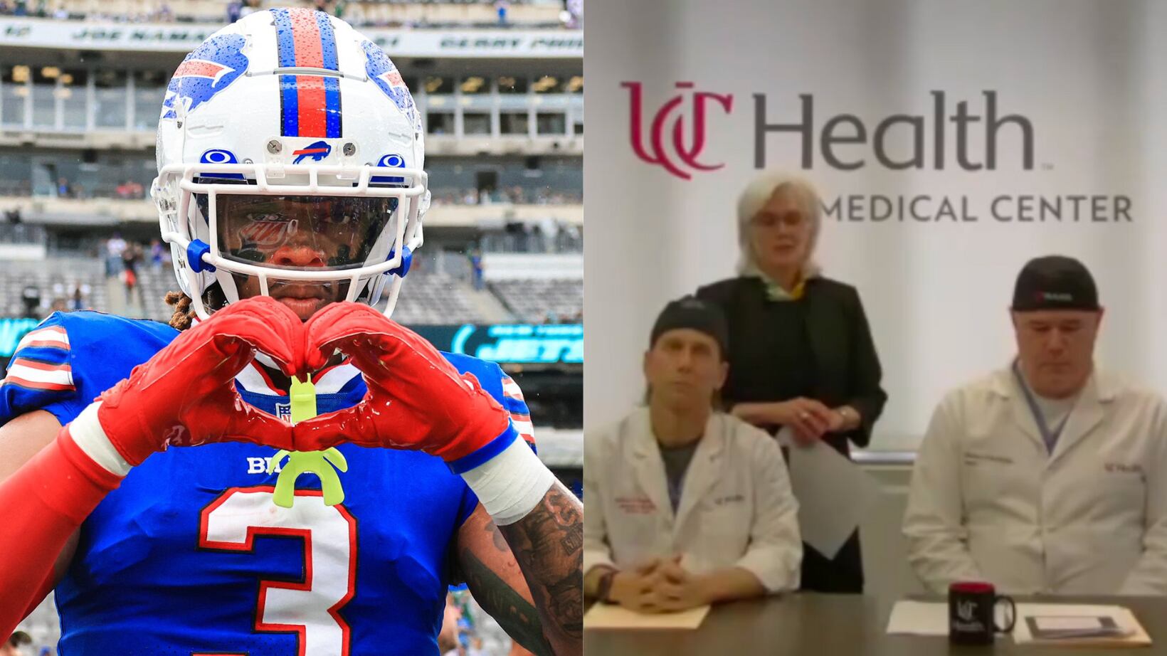 Los médicos informaron que Damar Hamlin muestra avances importantes en su estado de salud.