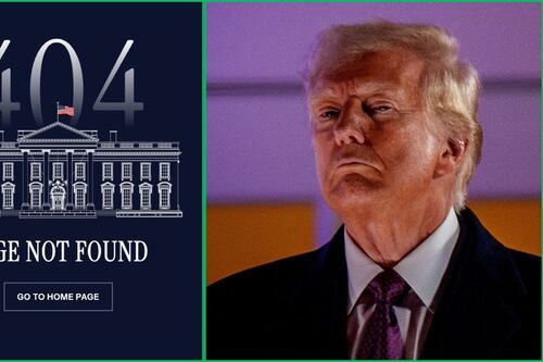 Donald Trump cierra el sitio web de la Casa Blanca en español