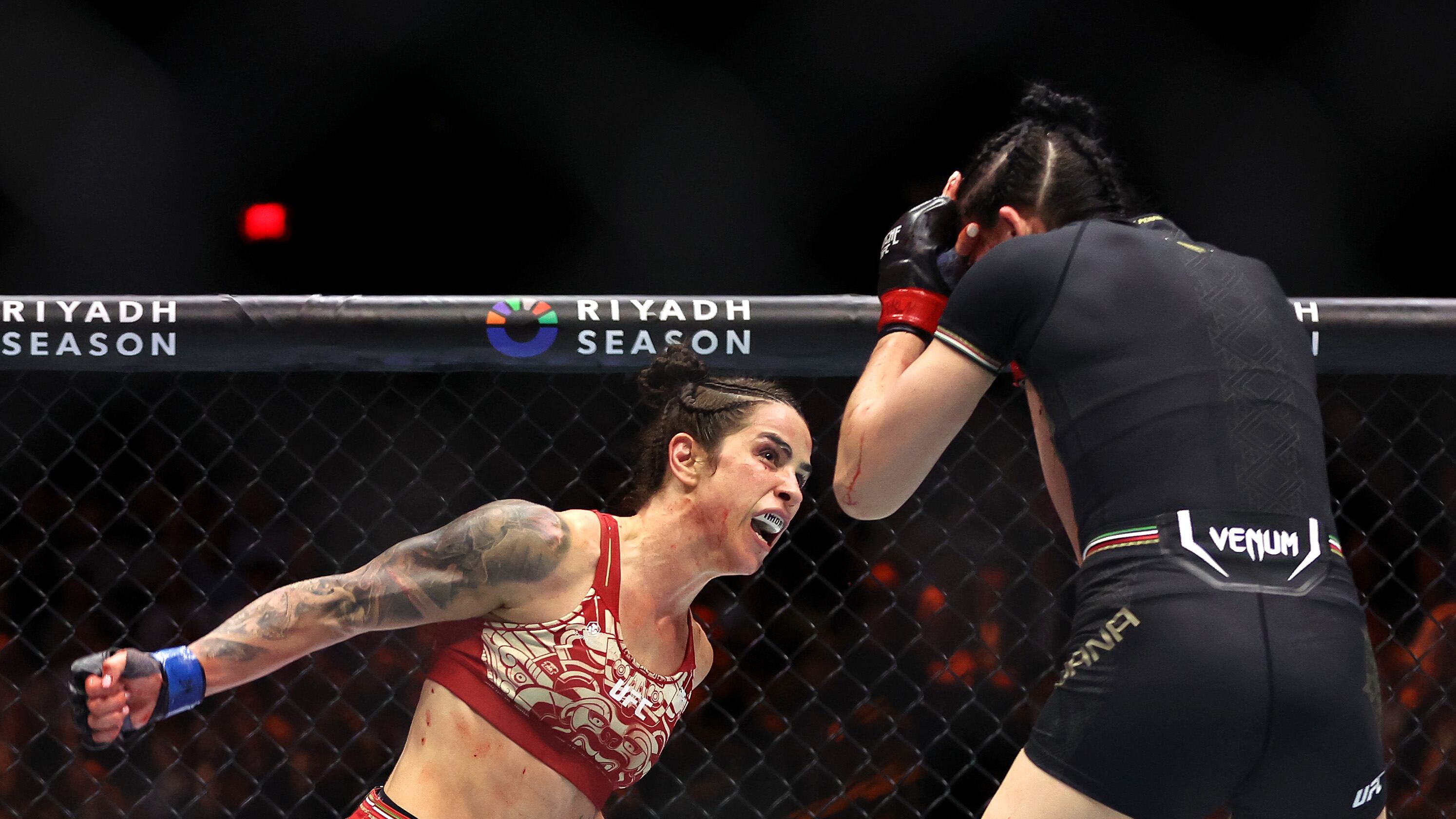 Norma Dumont propinó brutal golpe a Irene Aldana.