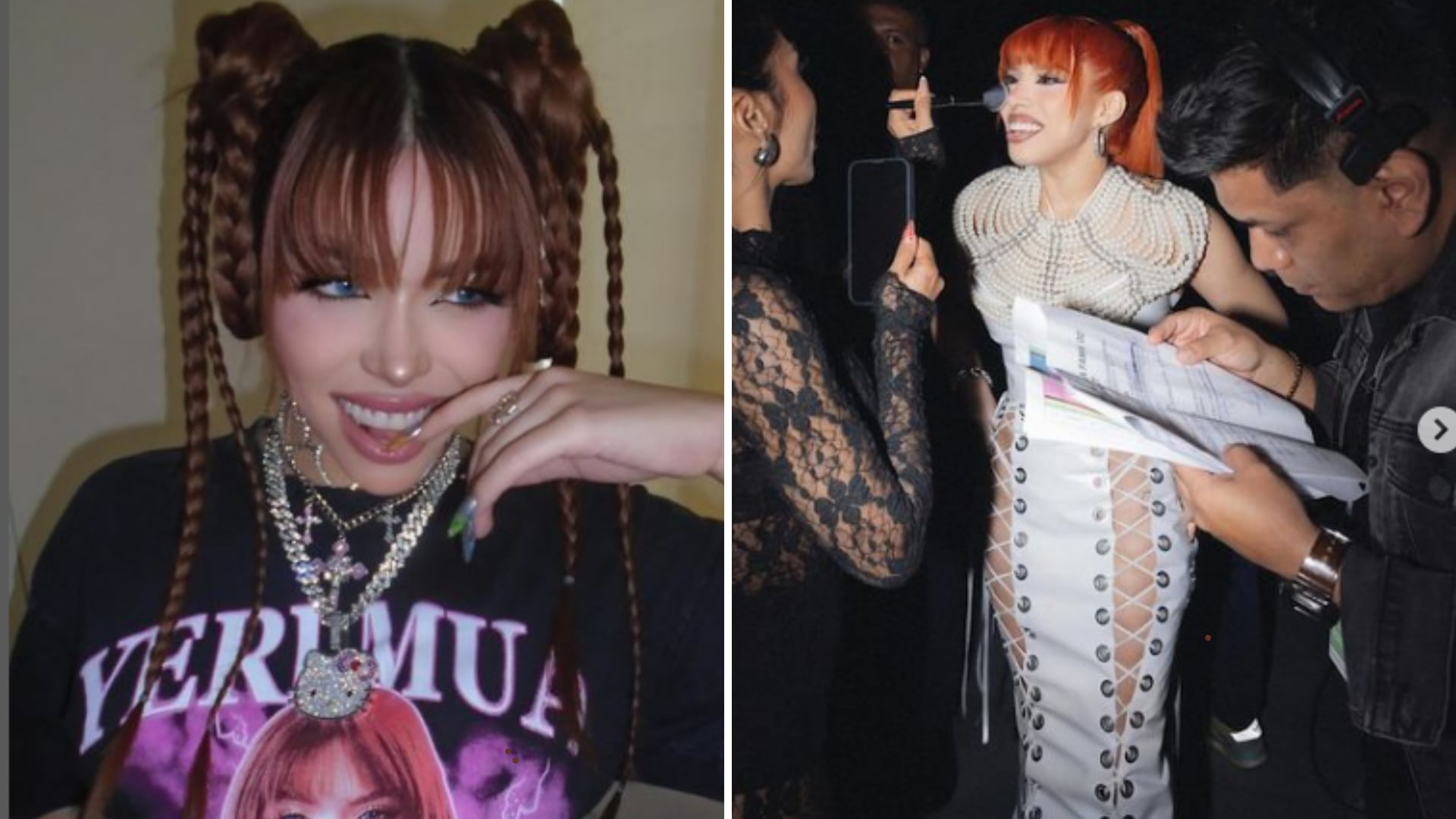 Yeri Mua se llevó tres premios en los MTV Miaw y también críticas por su vestuario, que no dejó nada a la imaginación.