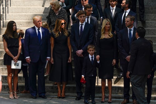 Fotos: Donald Trump e hijos le dieron el último adiós a Ivana Trump en Nueva York