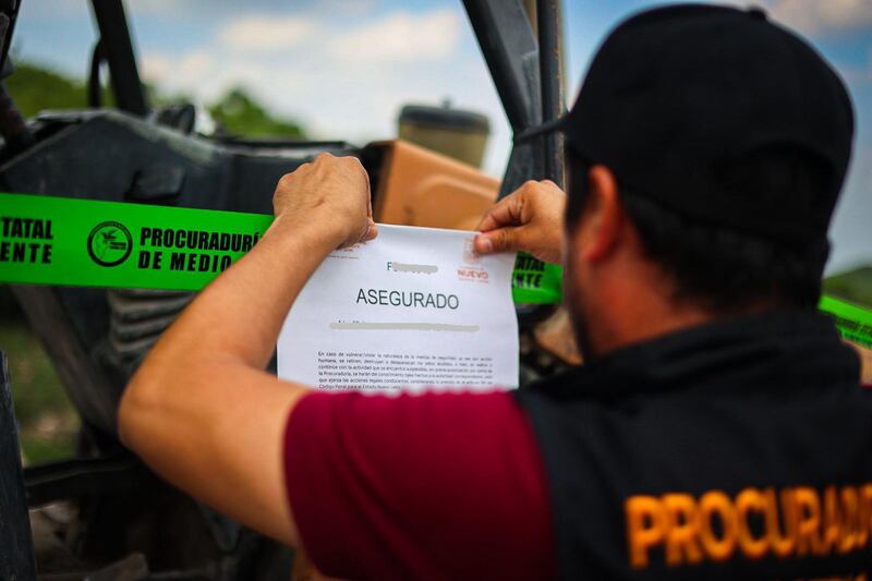Se instalaron sellos para evitar que se continúe operando y contaminando.