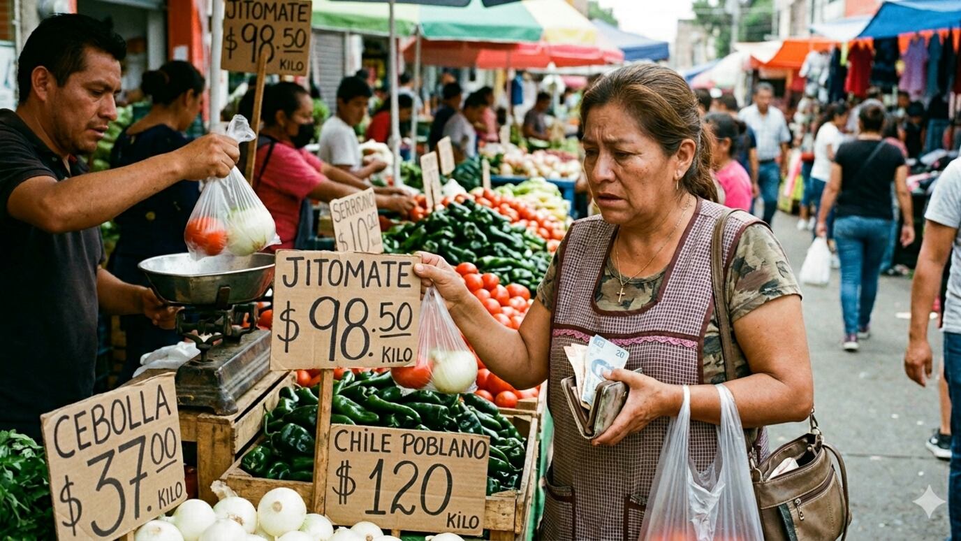 La inflación ligó dos quincenas arriba de 4.5% y suma 141 periodos fuera del objetivo de 3% anual, reportó el Inegi.