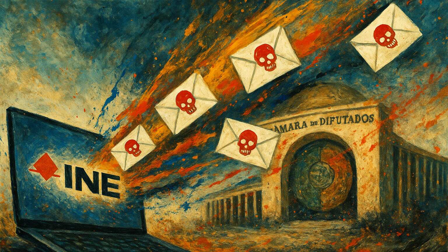 Ricardo Monreal y otros diputados fueron blanco de correos enviados desde el dominio institucional del INE.