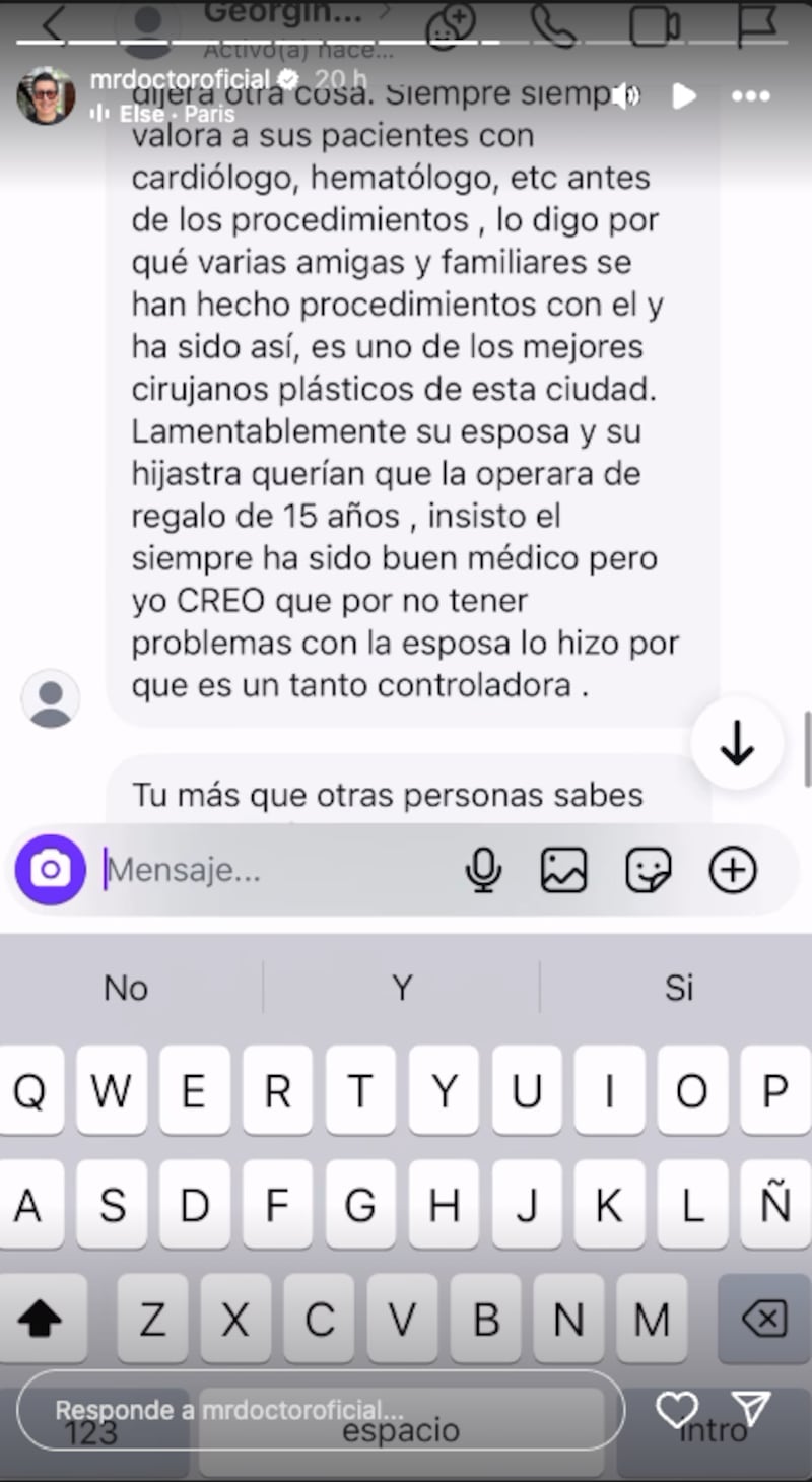 Palona Nicole: madre pidió al cirujano, su pareja, operar a la niña como regalo de 15 años