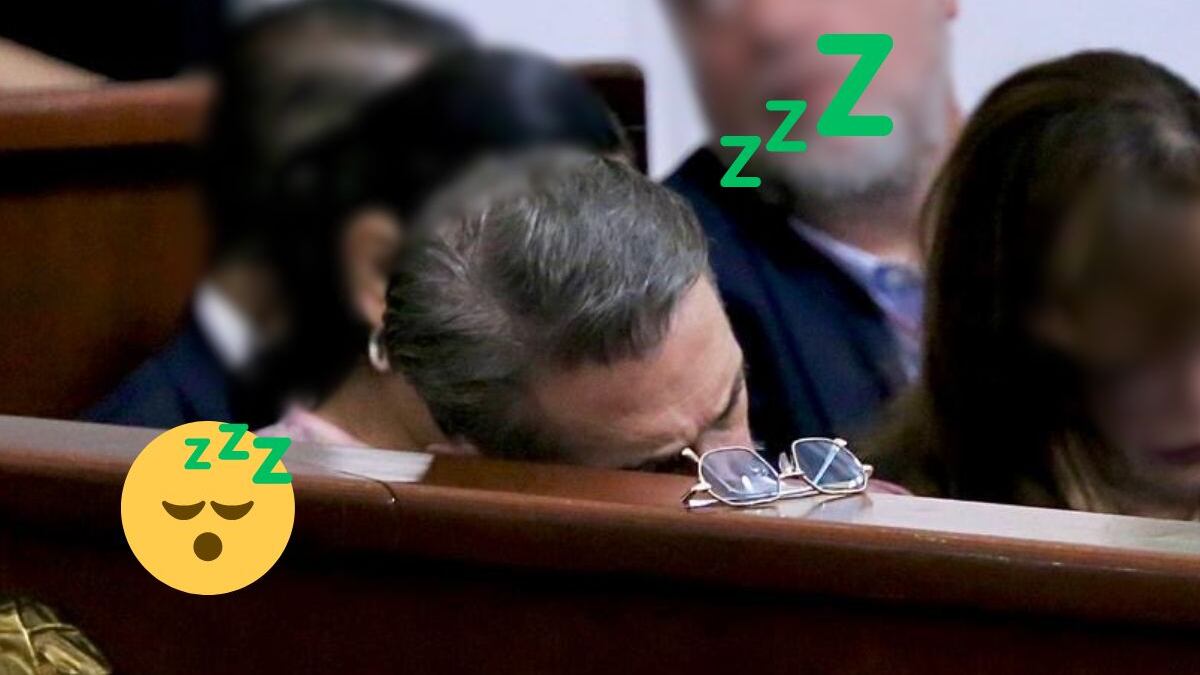 Andaba en modo avión: Sergio Mayer se duerme en pleno informe de Clara Brugada