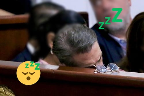 Andaba en modo avión: Sergio Mayer se duerme en pleno informe de Clara Brugada
