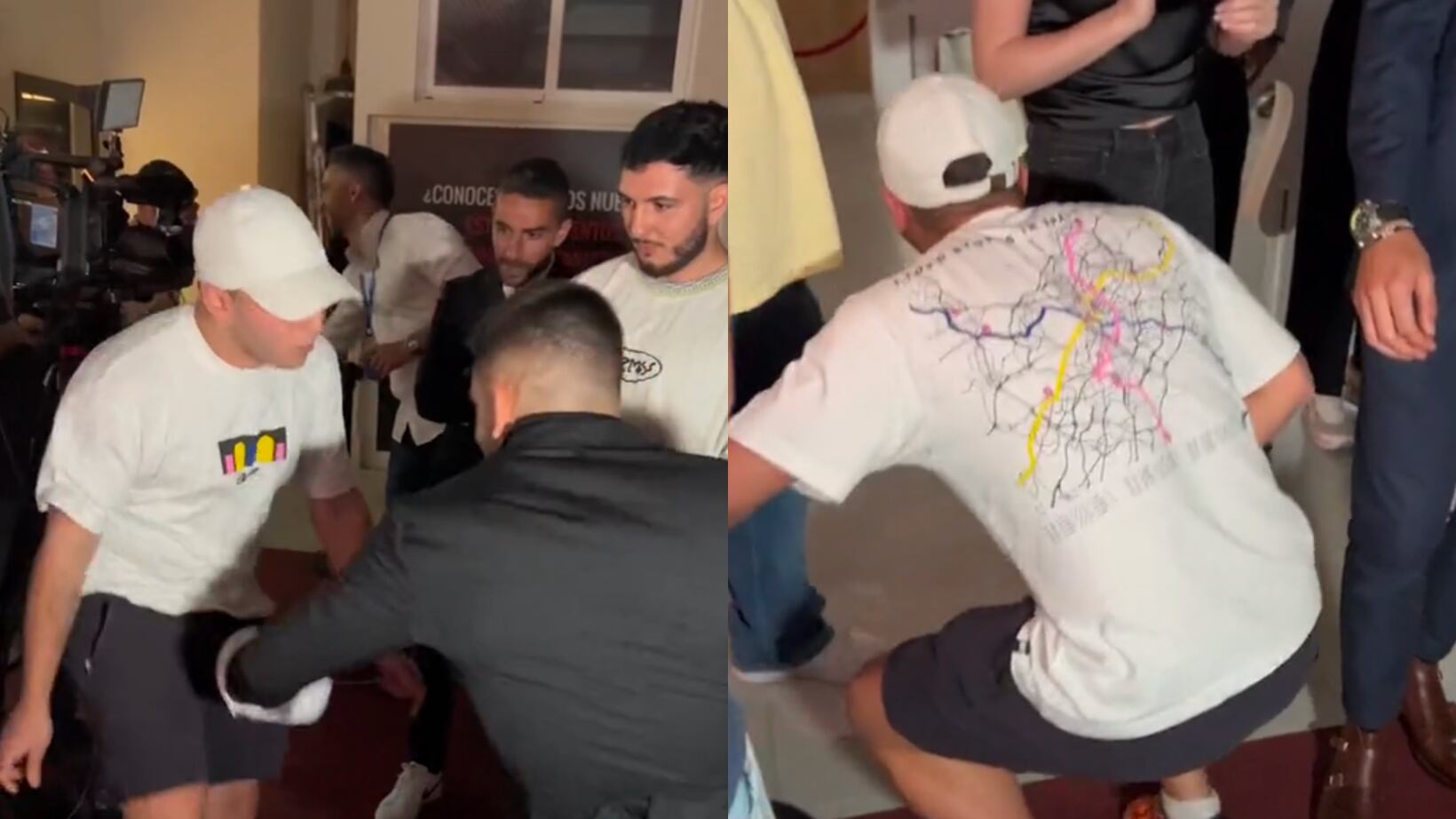 Aficionado le pidió un golpe a Ilia Topuria, peleador de UFC.