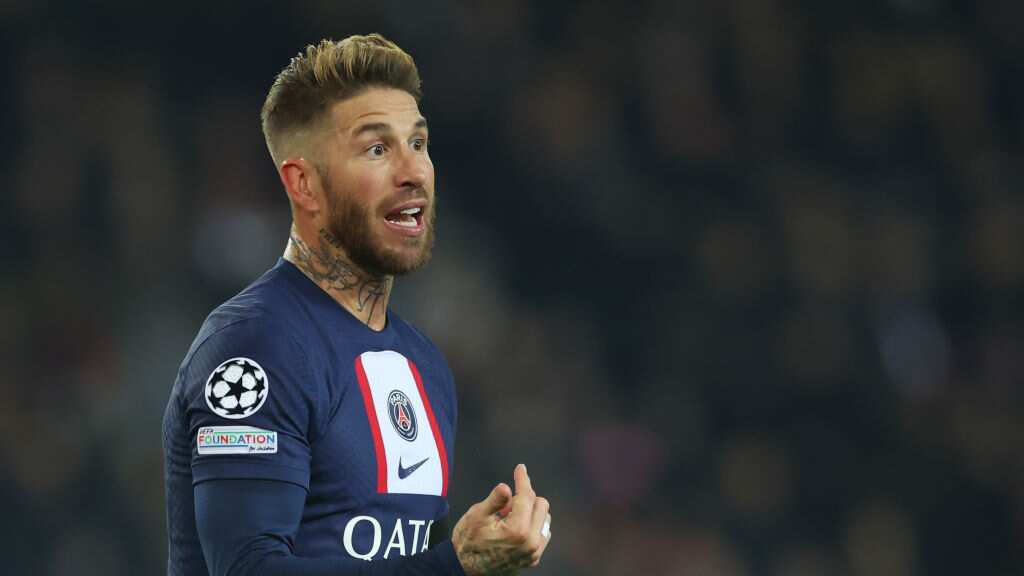 Sergio Ramos fue uno de los mejores jugadores del PSG en la derrota ante el Bayern Múnich.