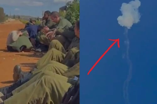 Video: 16 mexicanos se tiran al suelo ante misiles iraníes rumbo a Jerusalén