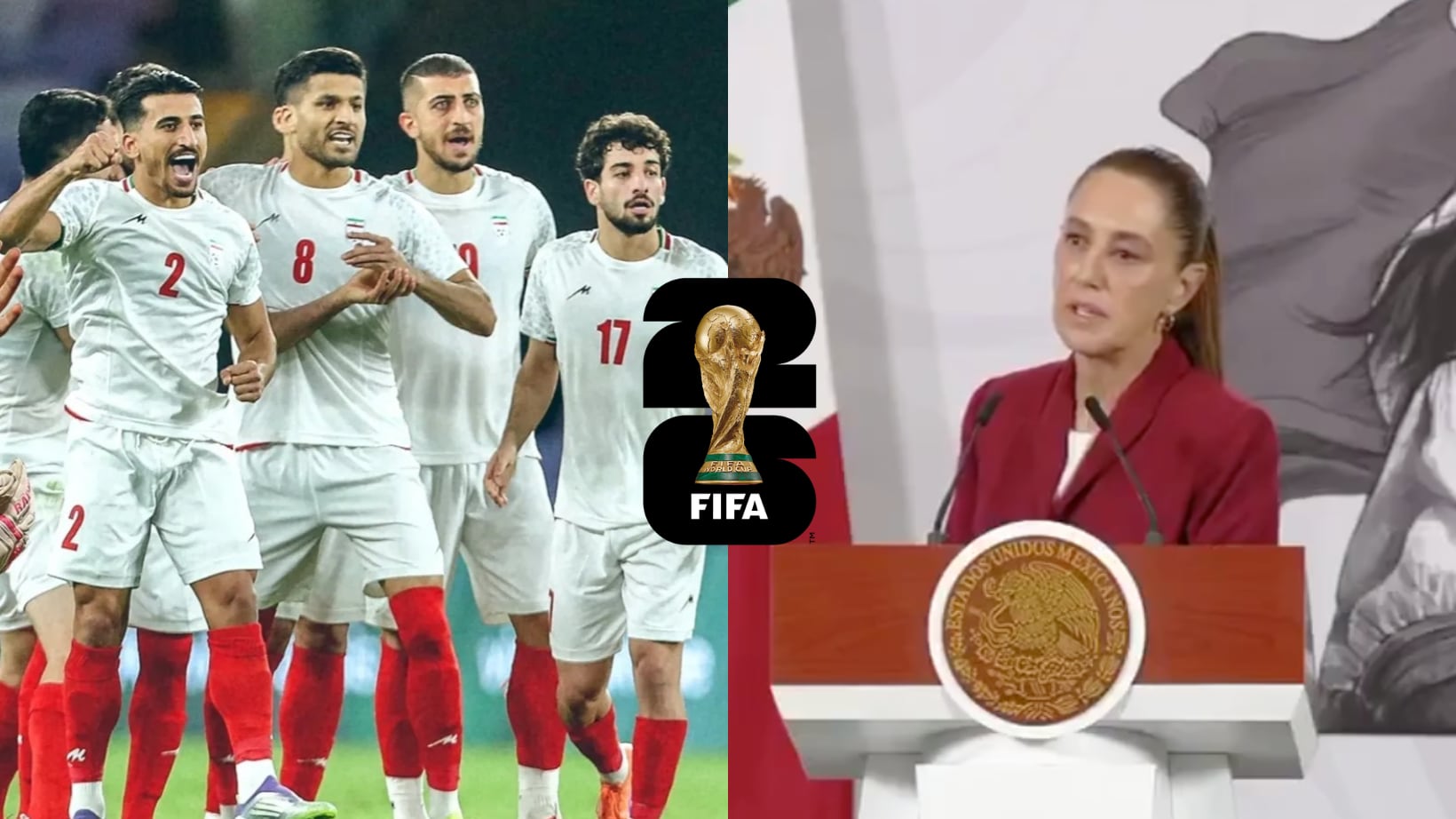 Sheinbaum habló sobre la posibilidad de que Irán juegue en México.