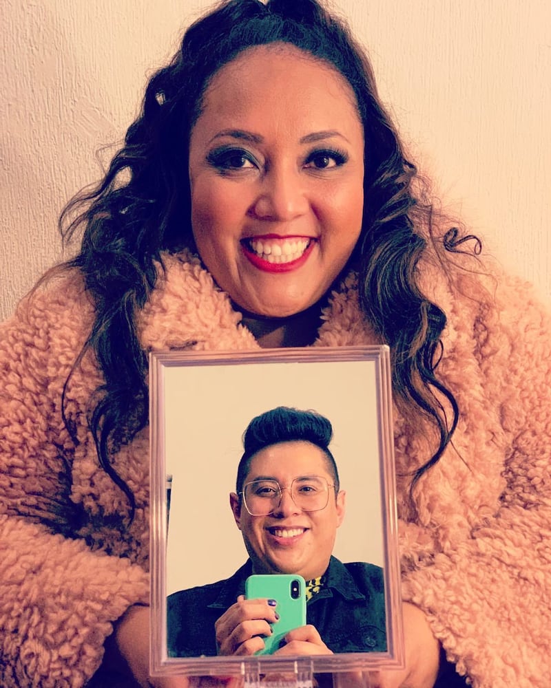 Michelle Rodríguez y Manu Nna
