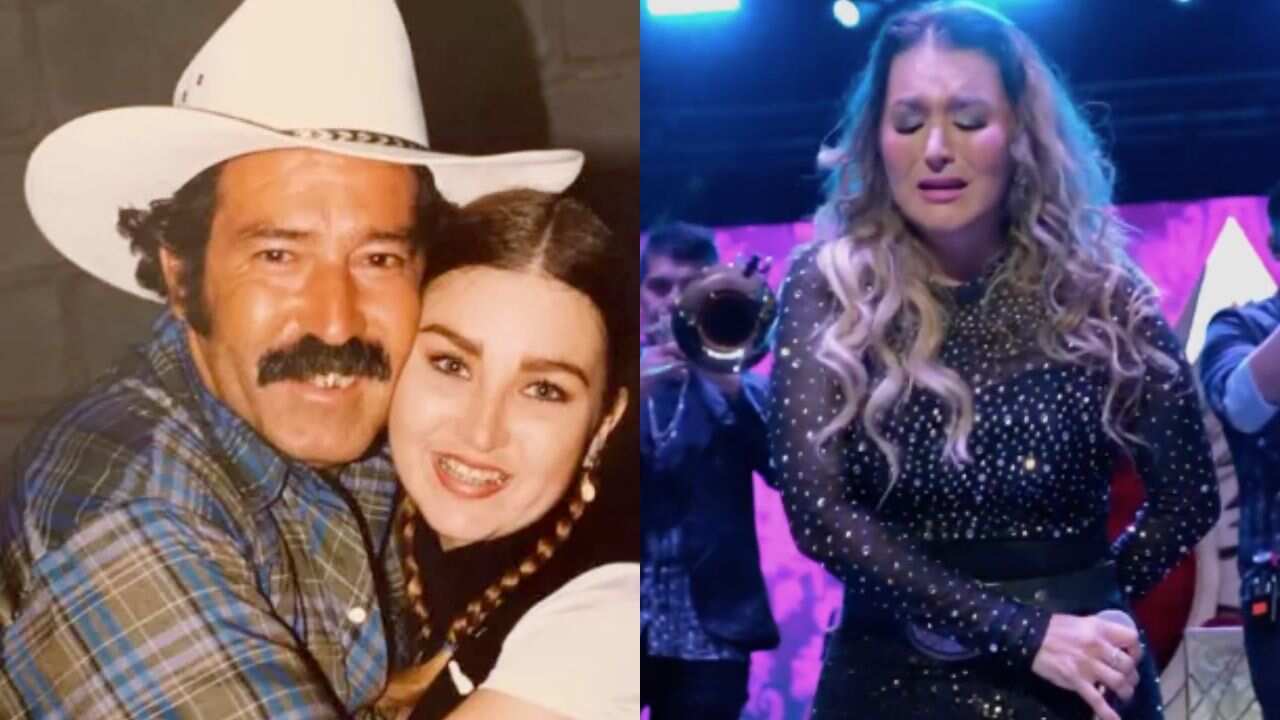 Alicia Villarreal no pudo despedir a su padre porque tenía un compromiso de trabajo en Estados Unidos.