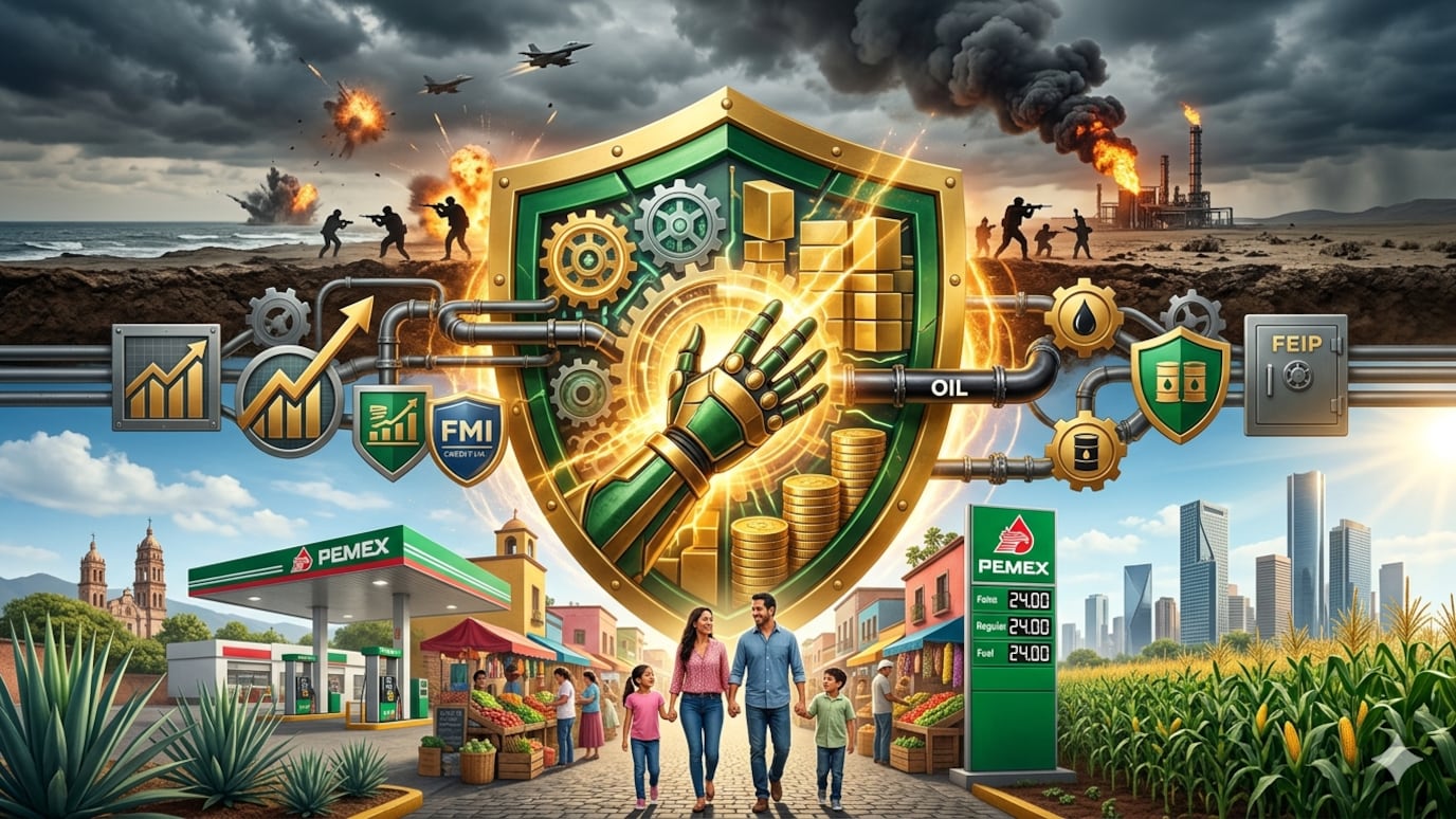 México crecerá entre 1.8% y 2.9% entre 2026 y 2027, con recaudación histórica de 15.6% del PIB impulsada por eficiencia fiscal.