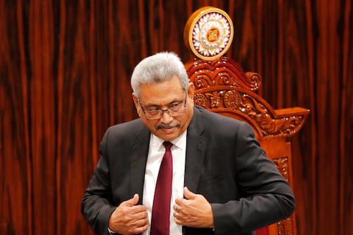 El expresidente Rajapaksa regresará a Sri Lanka ante la expiración de su visado en Singapur