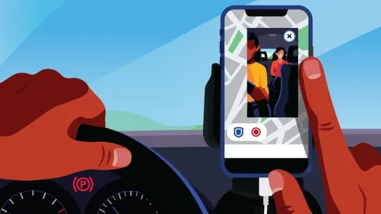 Uber grabará viajes