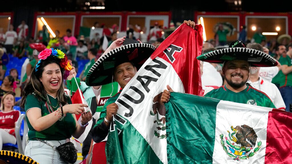 Los aficionados mexicanos realizaron el cántico