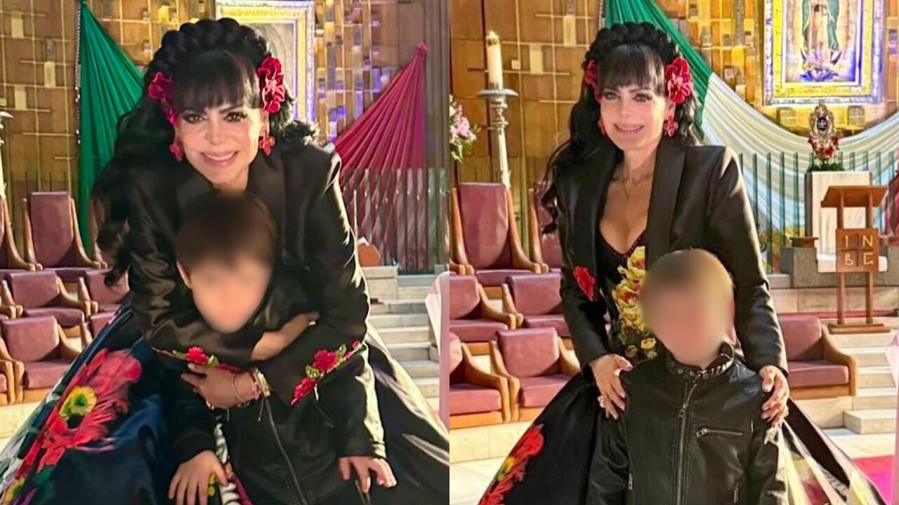 Maribel Guardia y su nieto