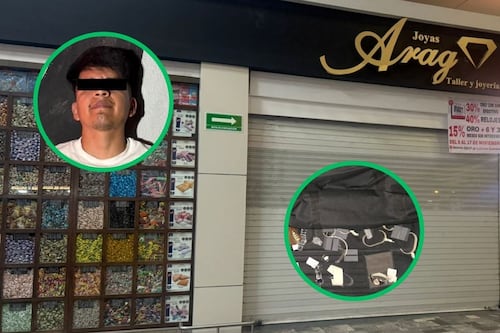 Cae asaltante de joyería en Plaza San Jerónimo; ligado a tres robos previos en tiendas departamentales de CDMX