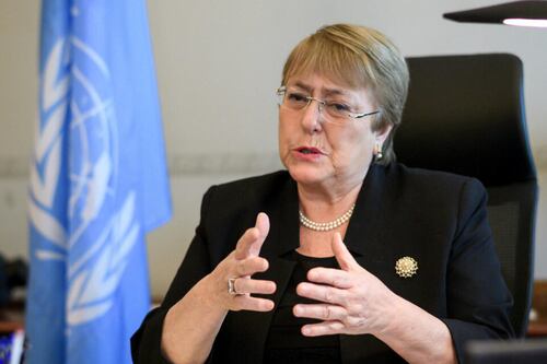 Michelle Bachelet pide a México revisar su modelo de seguridad 