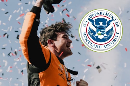 Gobierno de EE.UU. usa la imagen de Pato O’Ward para un centro de detención migratoria