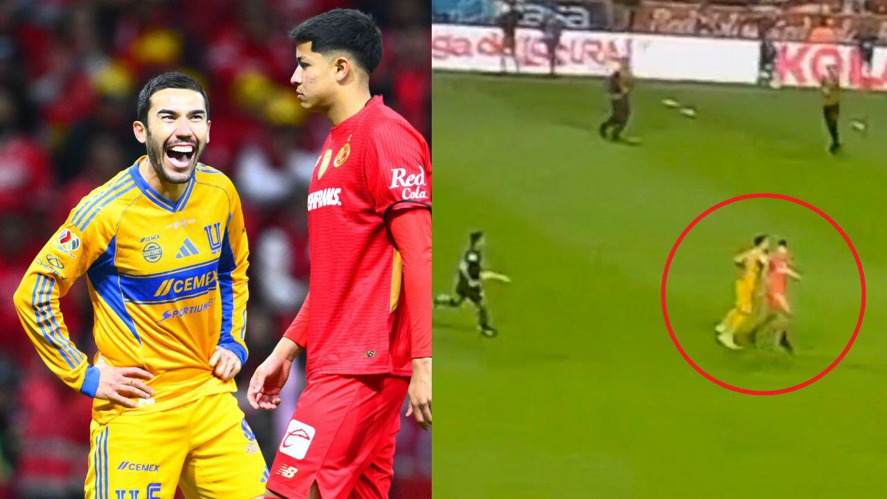 Vigón golpea a jugador de Toluca