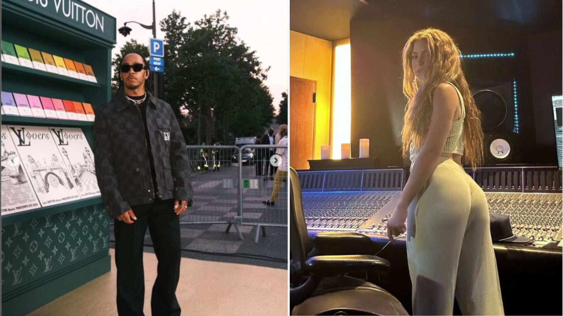 Shakira y Lewis Hamilton